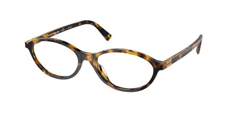 miu miu vmu09x|Miu Miu MU09XV VAU1O1 Glasses Honey Yellow Tortoise.